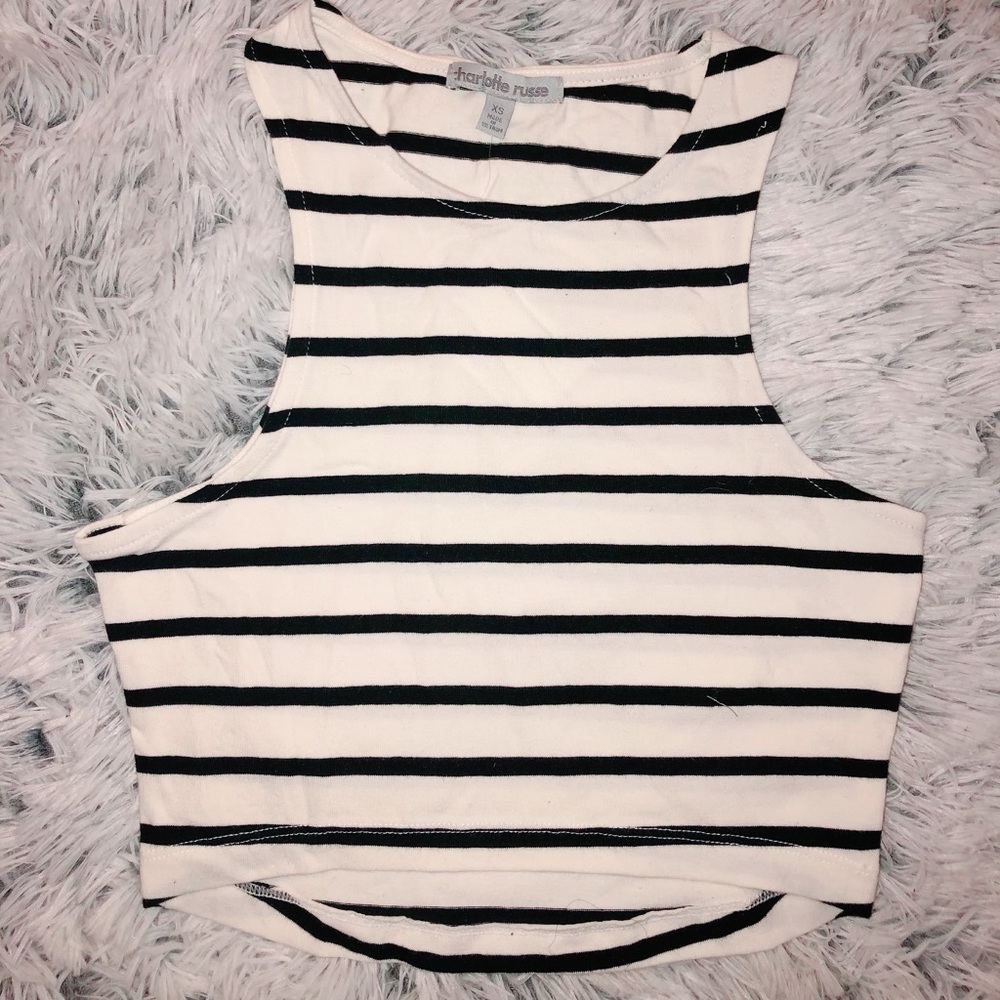 High front crop top